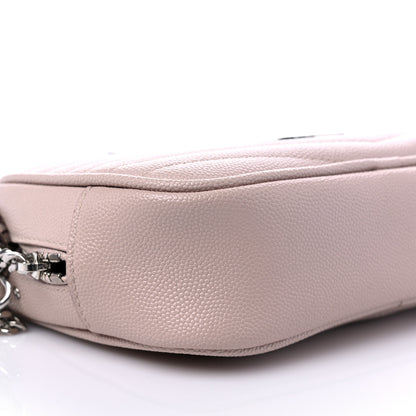 Saint Laurent Grain De Poudre Matelasse Monogram Mini Lou Camera Bag Marble Pink 8 of 11