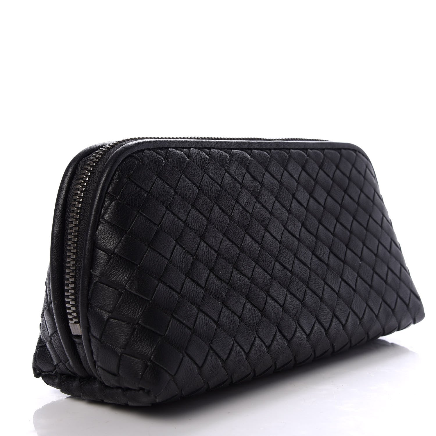 Bottega Veneta Nappa Intrecciato Cosmetic Case Black 3 of 6