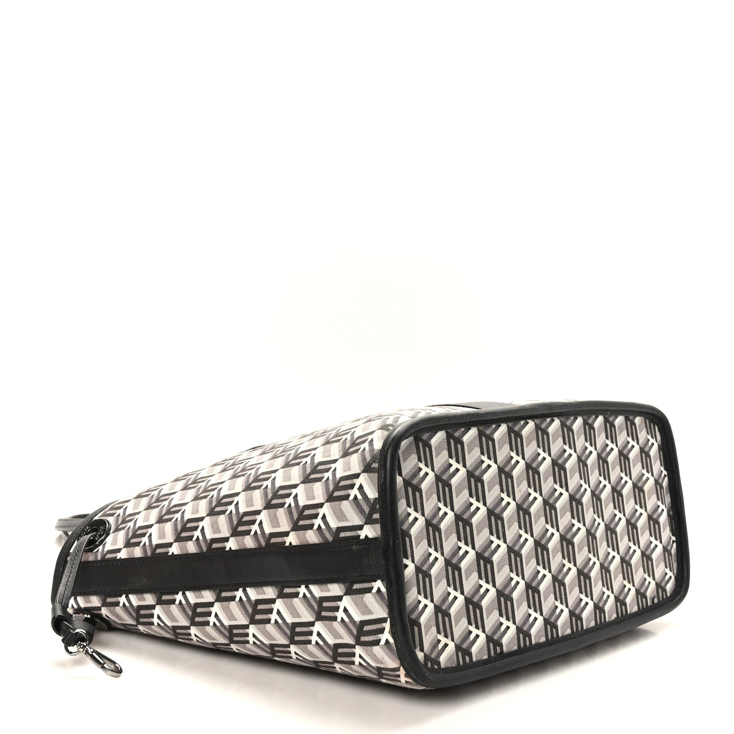 Visetos Nappa Canvas Medium Reversible Shopper Tote Black