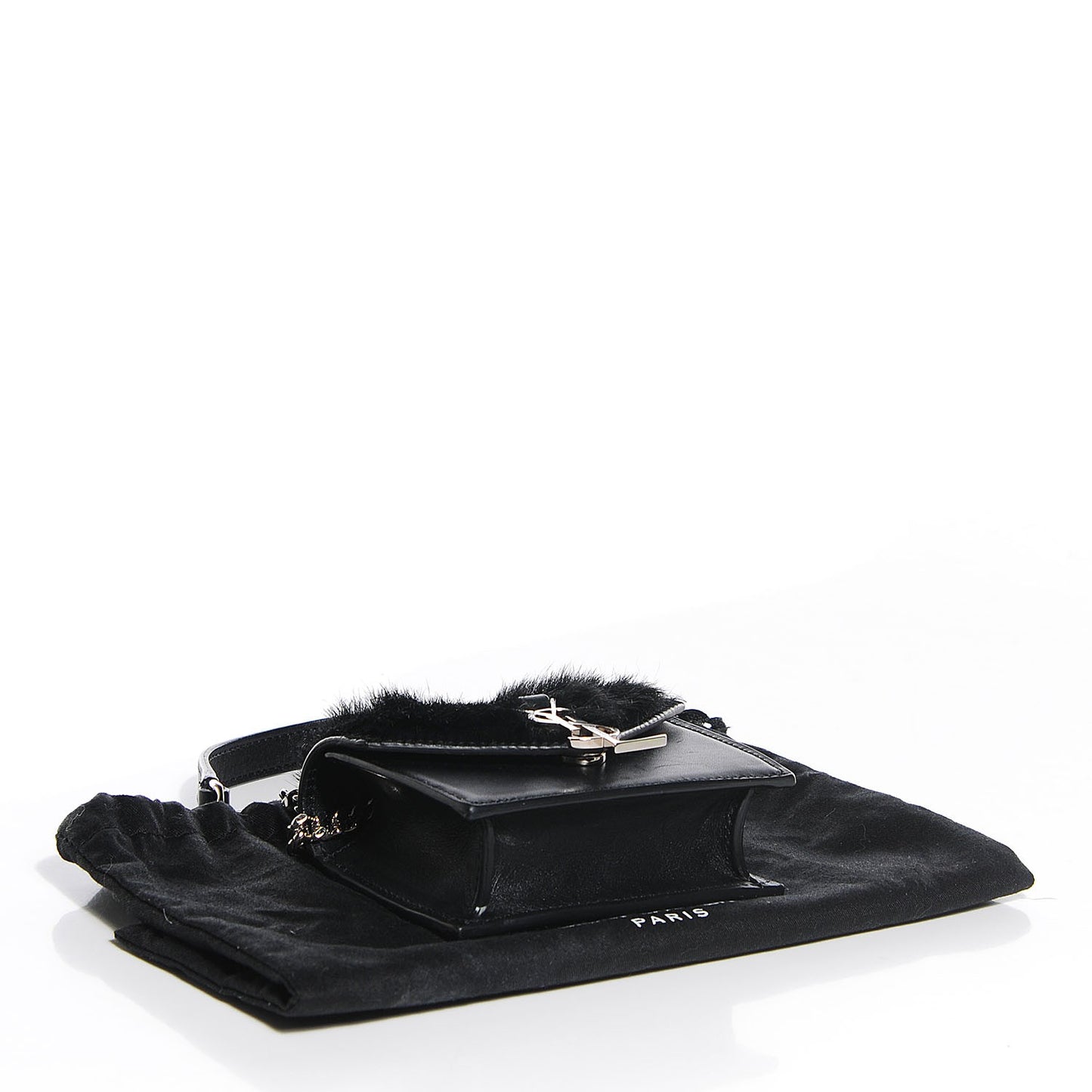 Calfskin Pony Hair Mini Candy Crossbody Black
