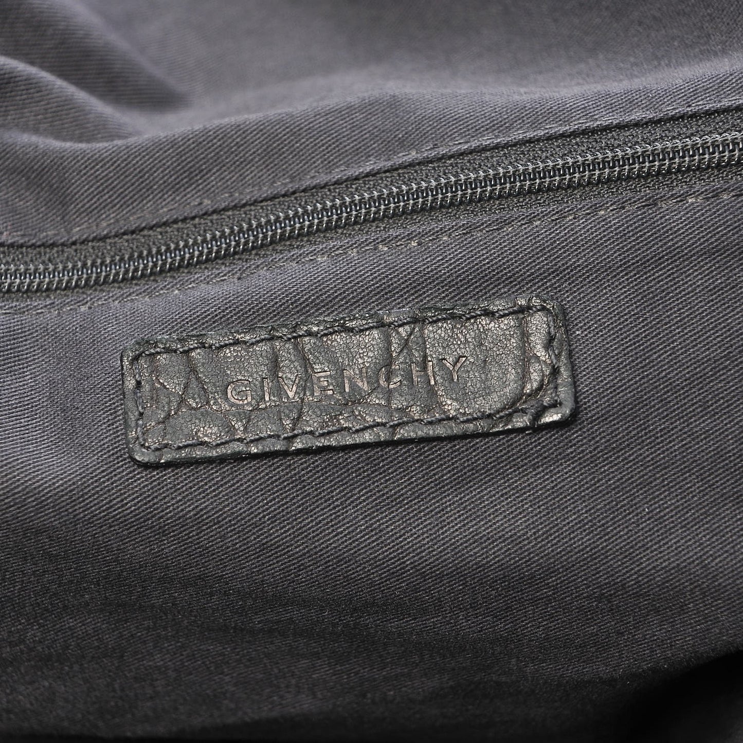 Calfskin Crocodile Embossed Large Nightingale Black