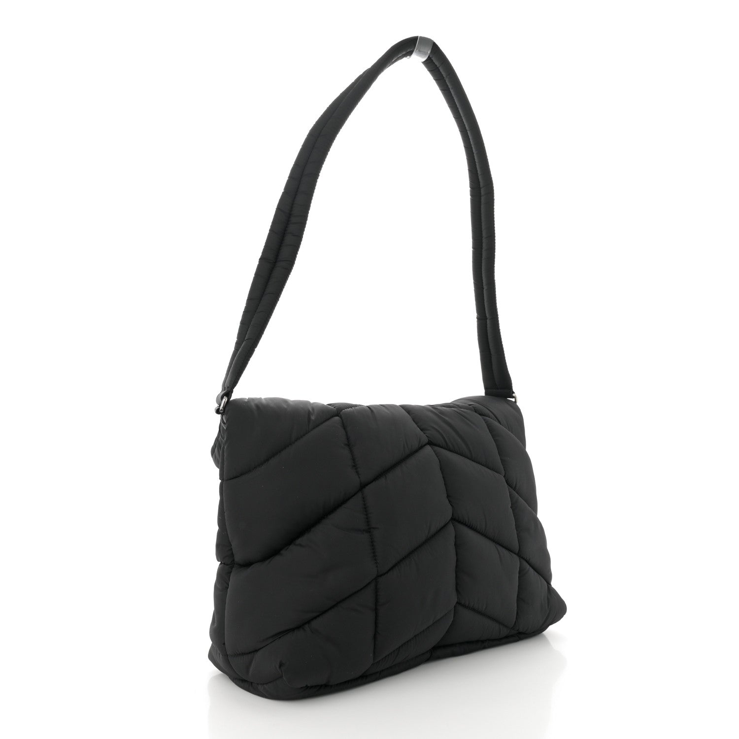 Saint Laurent Econyl Nylon Lou Puffer Messenger Black 3 of 10