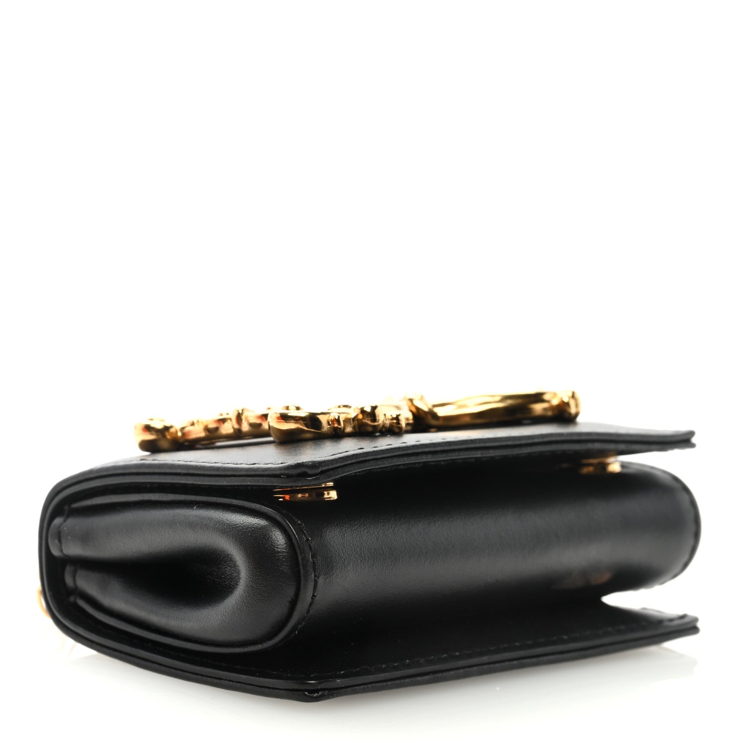 Dolce & Gabbana Calfskin Micro DG Girls Shoulder Bag Black 3 of 8