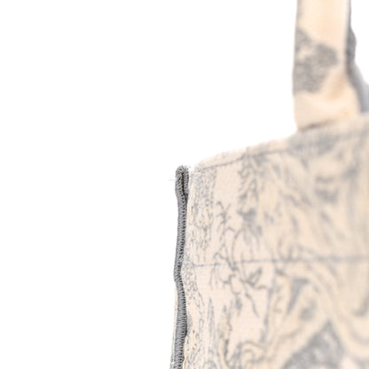 Christian Dior Canvas Embroidered Medium Dioriviera Toile De Jouy Book Tote Gray 11 of 14