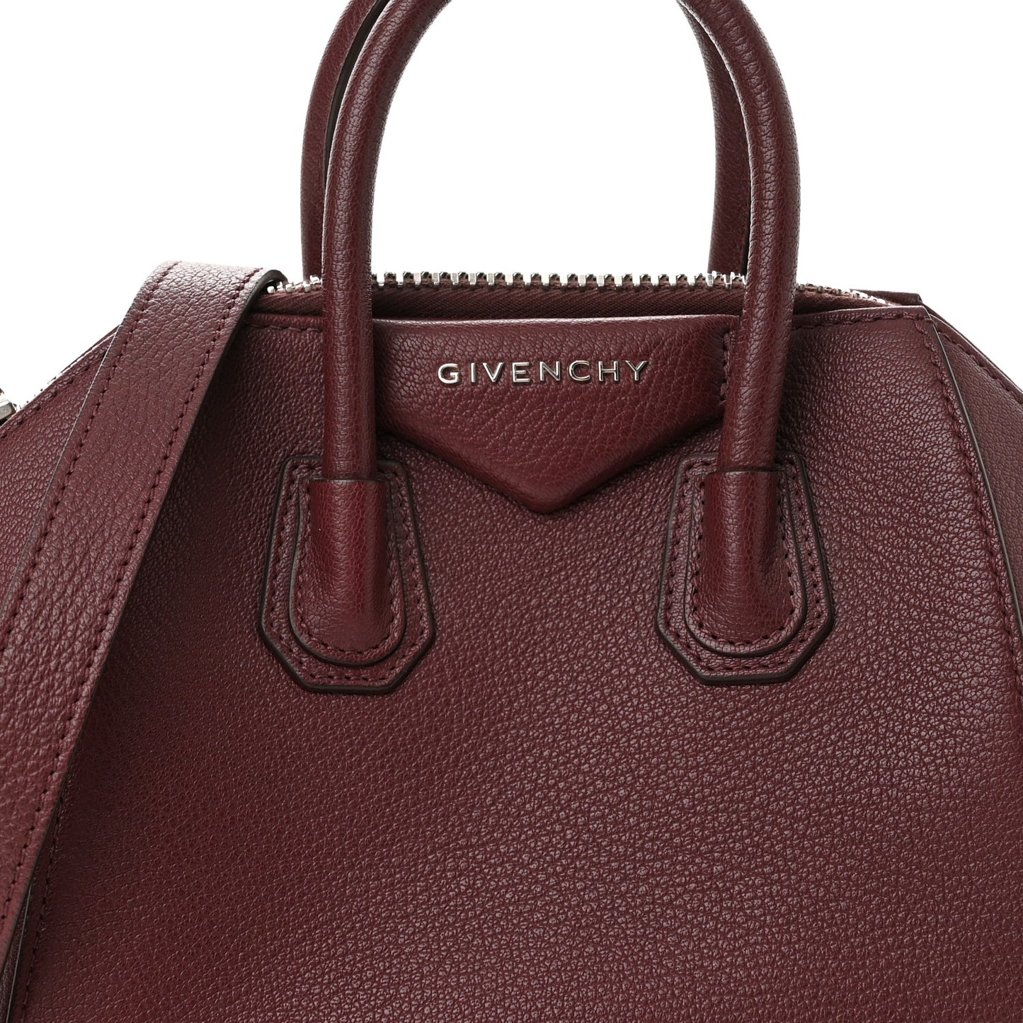 Sugar Goatskin Mini Antigona Oxblood