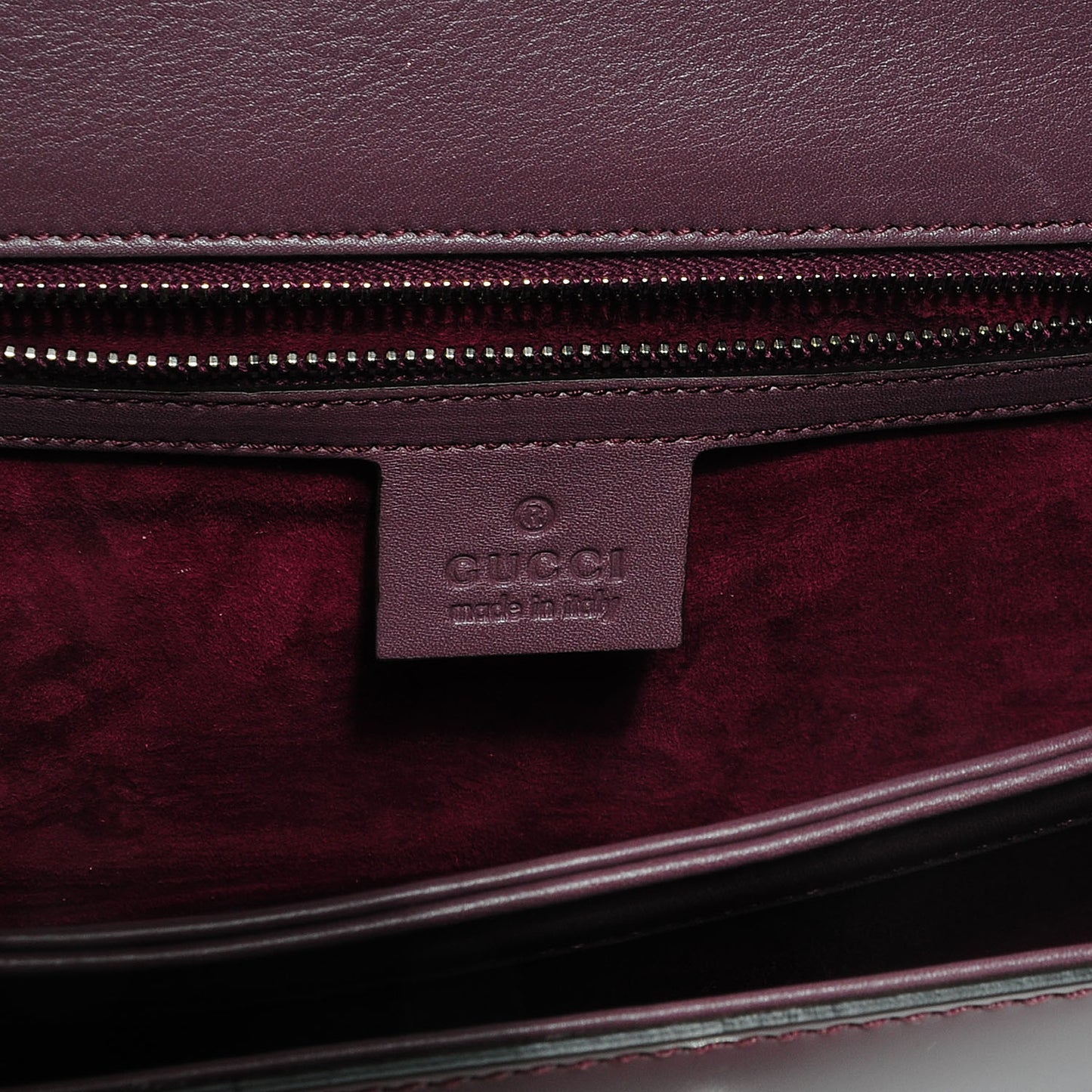 Regent Calfskin Small Lady Lock Briefcase Clutch Red Orchid