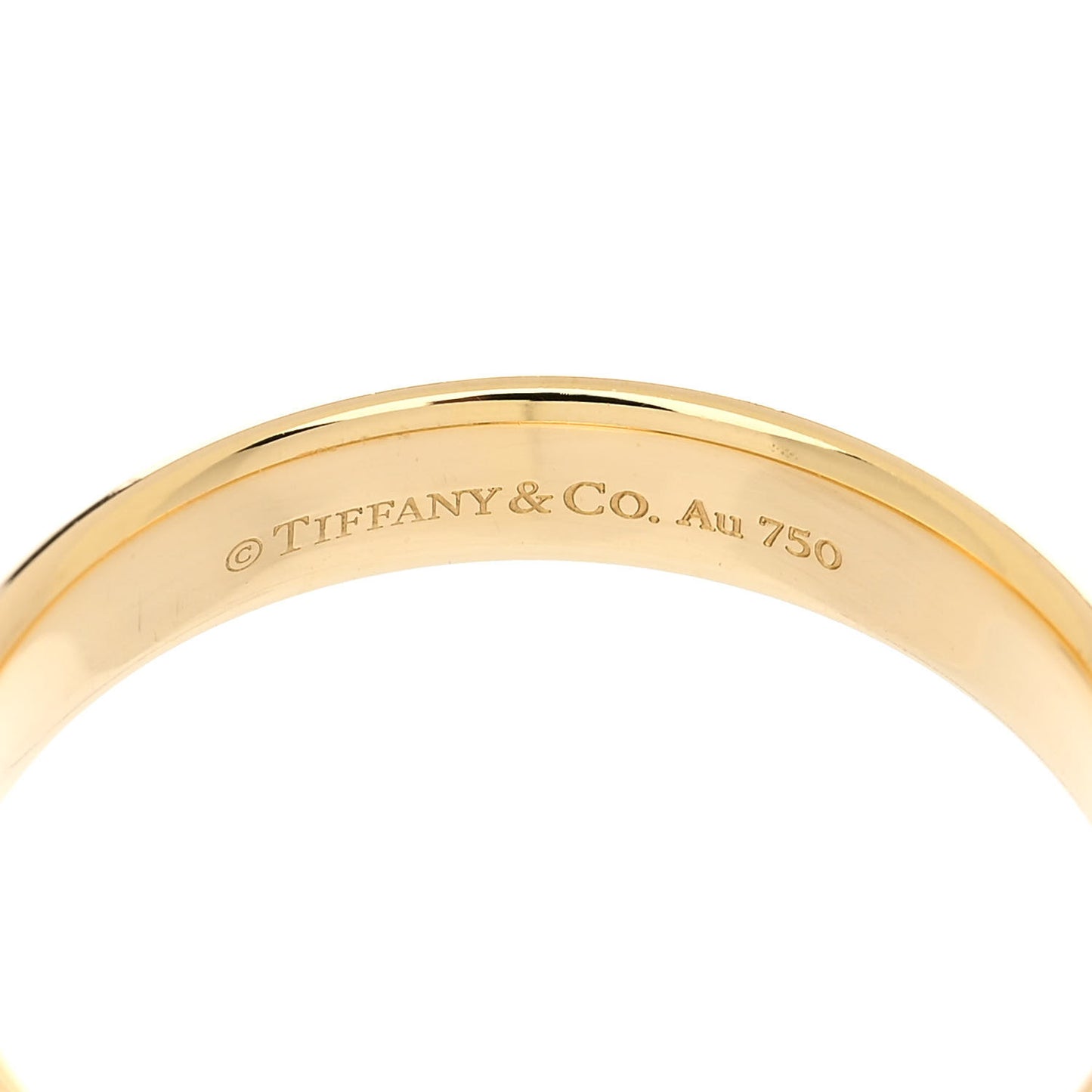 18K Yellow Gold 4.5mm Classic Wedding Band Ring 65 11