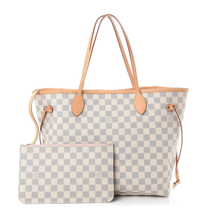 Louis Vuitton Damier Azur Neo Neverfull MM Rose Ballerine 1 of 11