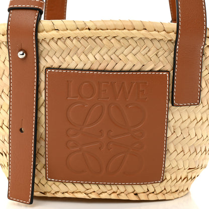 Loewe Raffia Small Basket Tote Bag Natural Tan 7 of 9