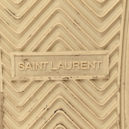 Saint Laurent Calfskin Perforated Suede Mens SL61 Sneakers 45 Blanc Optique Paris 7 of 9
