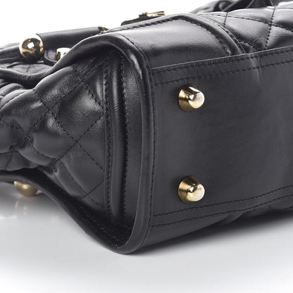 Burberry Calfskin Quilted Manor Tote Black 8 of 9