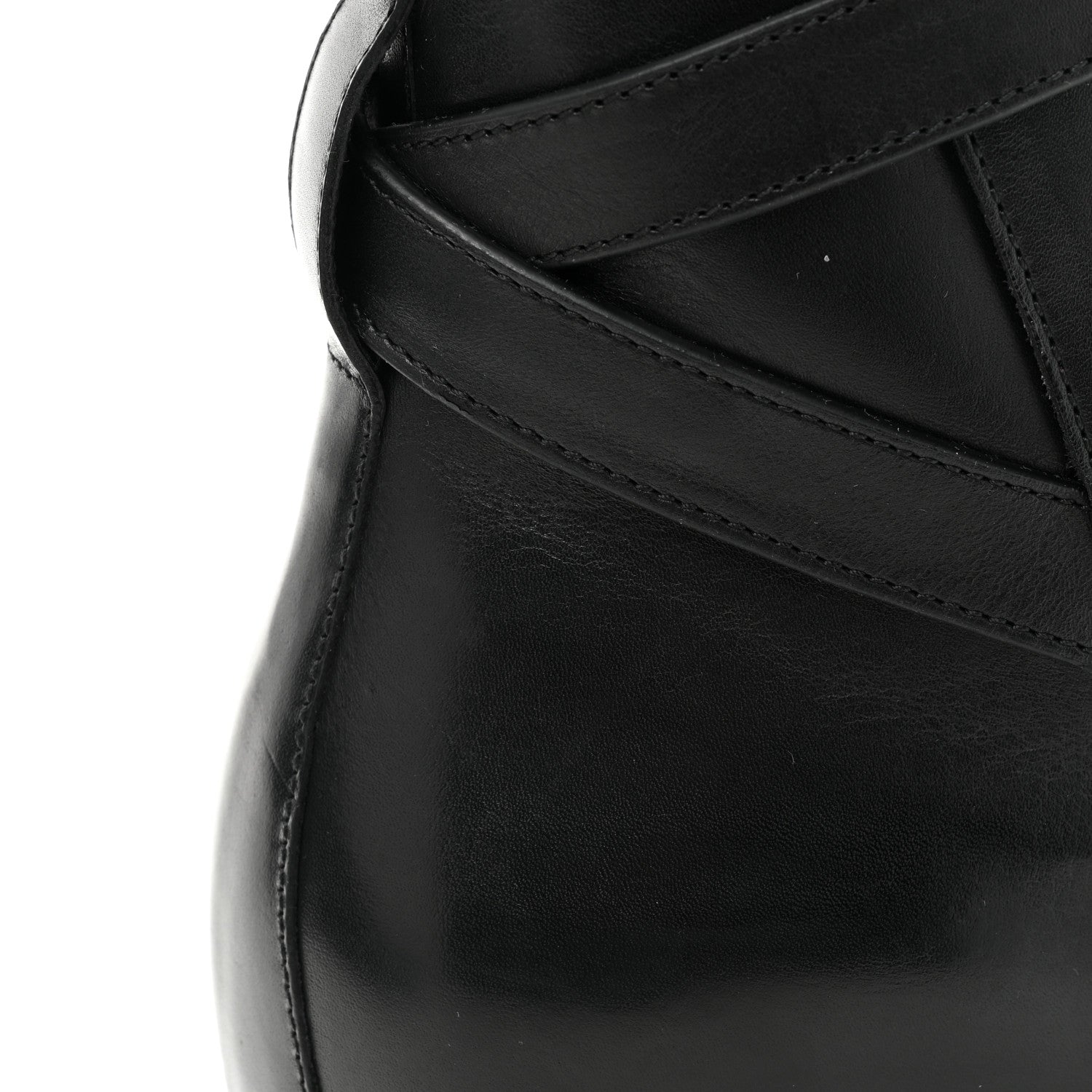 Saint Laurent Calfskin Wyatt 30 Jodhpur Boots 42 Black 9 of 15