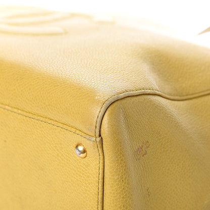 Chanel Caviar Large CC Shoulder Bag Chartreuse 14 of 17