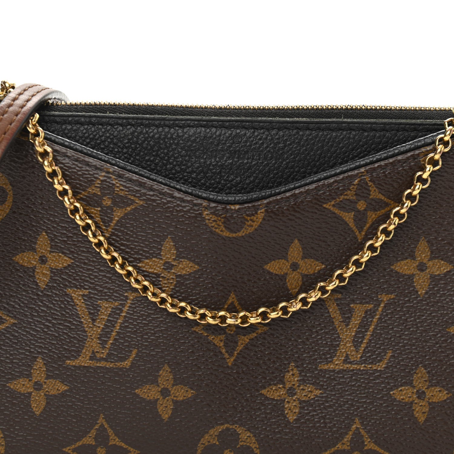 Louis Vuitton Monogram Pallas Clutch Black 8 of 12