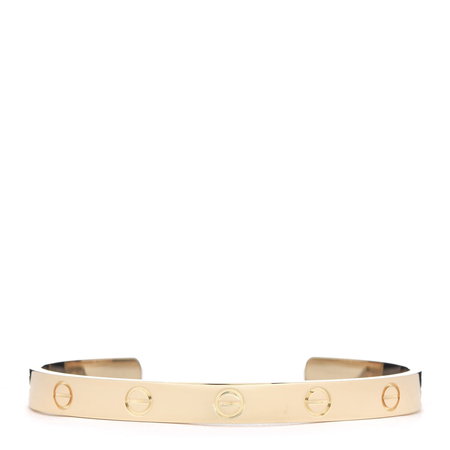 Cartier 18K Yellow Gold LOVE Cuff Bracelet 17 1 of 4