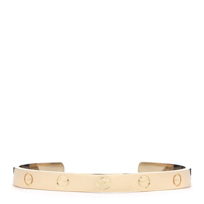 Cartier 18K Yellow Gold LOVE Cuff Bracelet 17 1 of 4