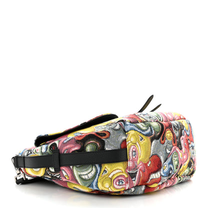 Christian Dior X KENNY SCHARF Jacquard Printed Soft Saddle Bag Multicolor 4 of 10