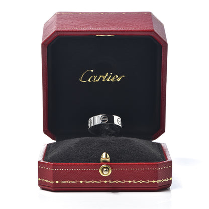 Cartier 18K White Gold 5.5mm LOVE Ring 52 6 5 of 5