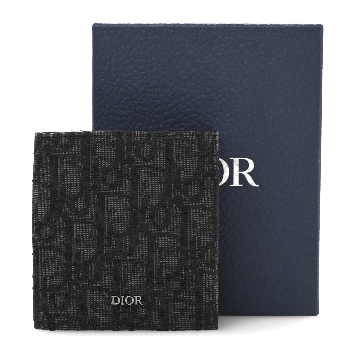 Oblique Bi-Fold Card Holder Black