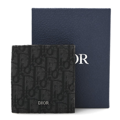 Christian Dior Oblique Bi-Fold Card Holder Black 9 of 9