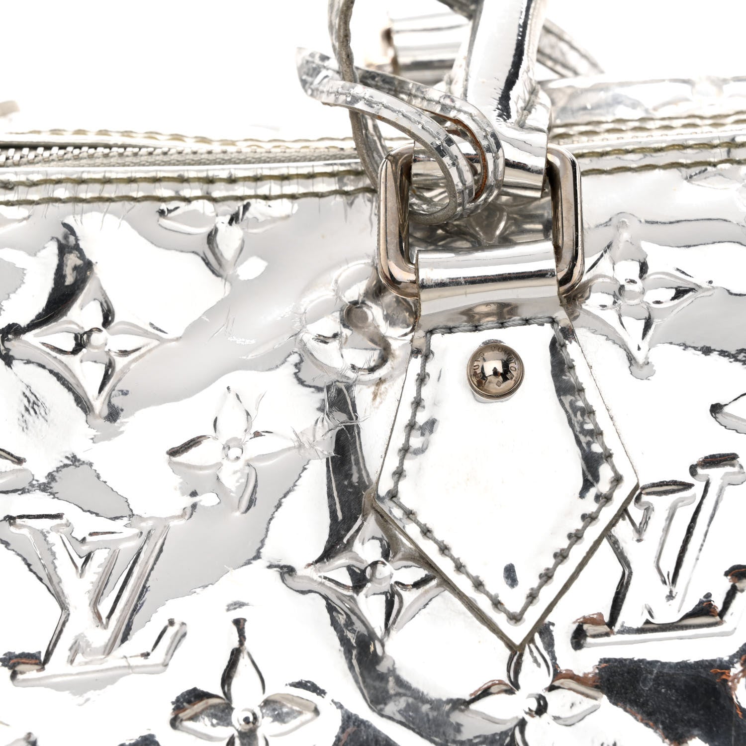 Louis Vuitton Monogram Miroir Speedy 35 Silver 13 of 17