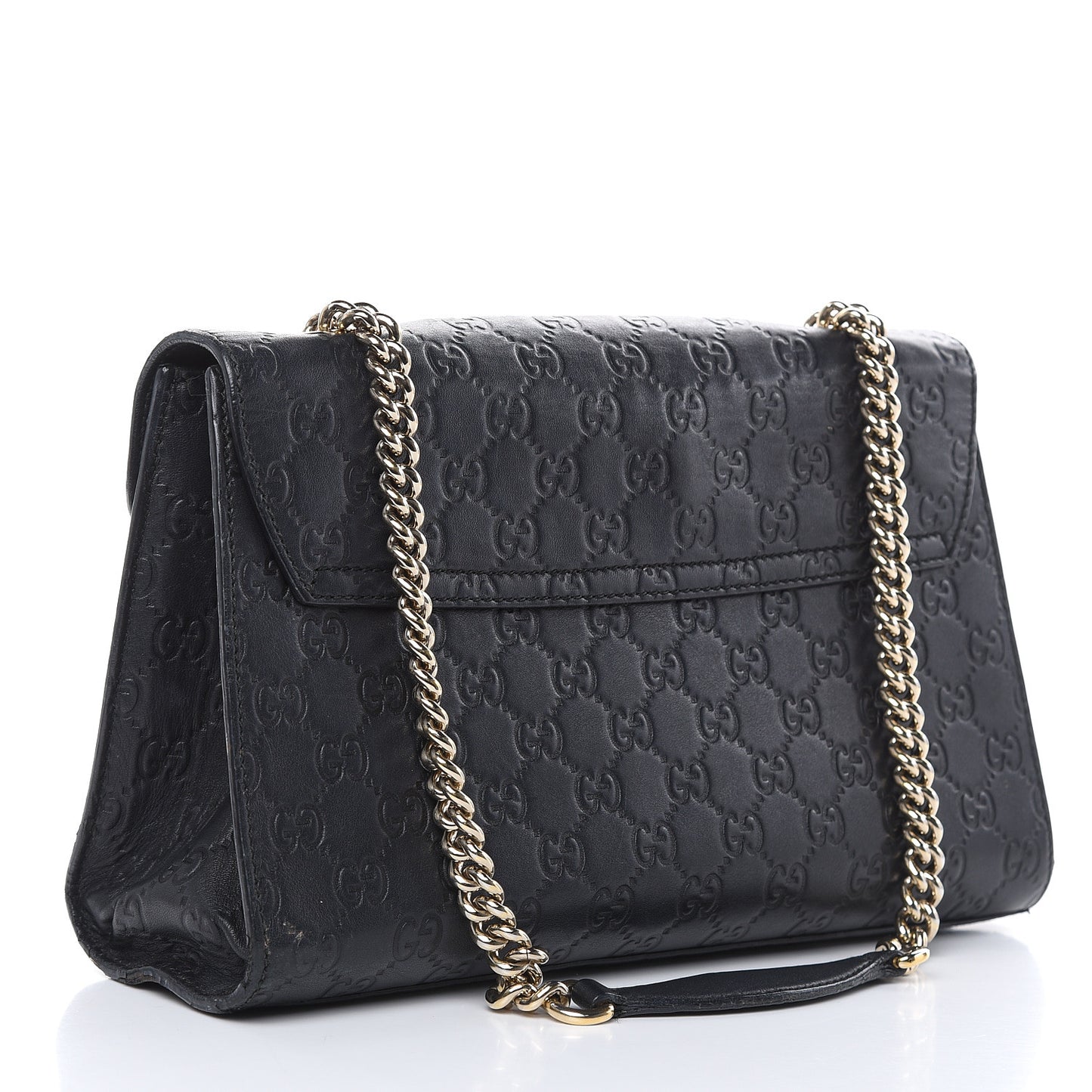 Guccissima Medium Emily Chain Shoulder Bag Black