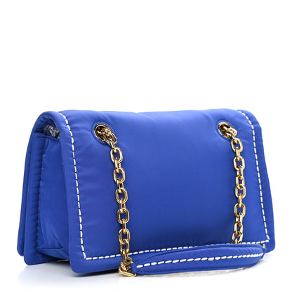 Prada Nylon Tessuto Chain Shoulder Bag Indaco 2 of 8