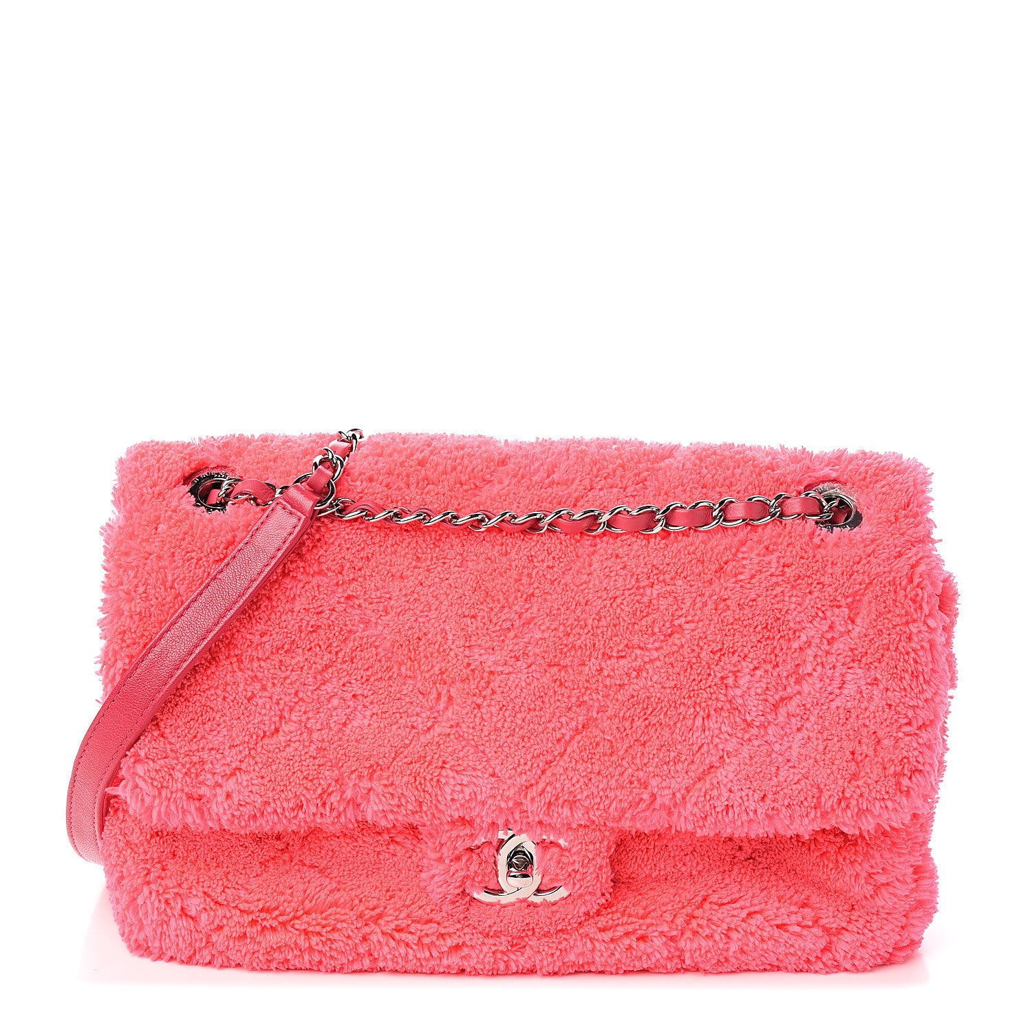 Chanel Lambskin Calfskin Mixed Fibers Quilted Medium Flap Pink 1 of 10