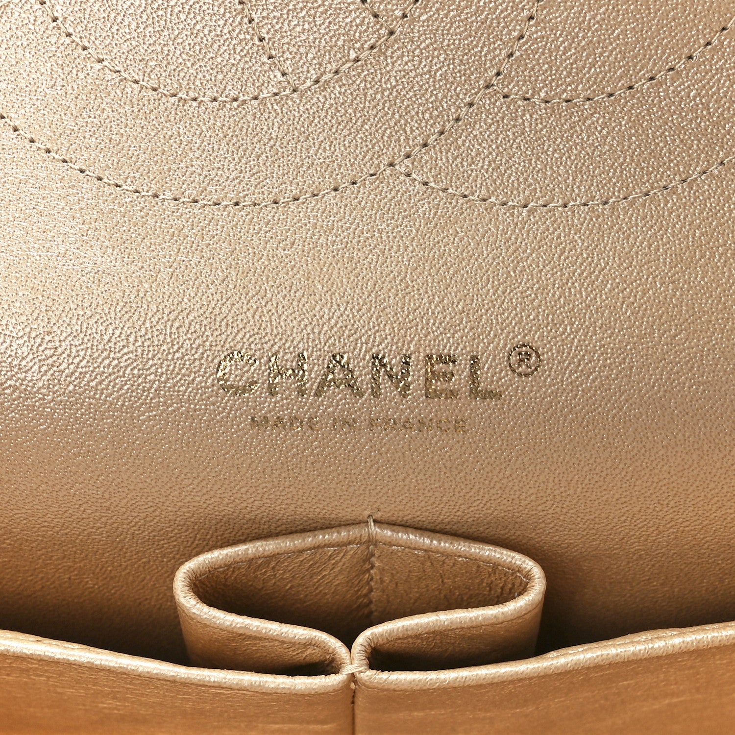 Chanel Iridescent Caviar Quilted Jumbo Double Flap Beige 6 of 11