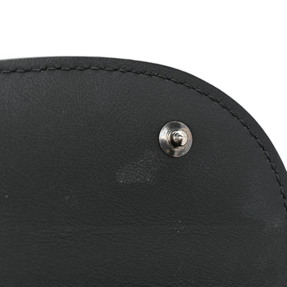 Christian Dior Ultra Matte Calfskin Saddle Chain Wallet Pouch Black 13 of 18