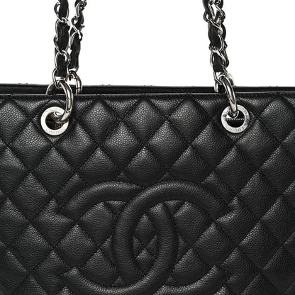 Chanel Caviar Quilted Grand Shopping Tote GST Black 8 of 10
