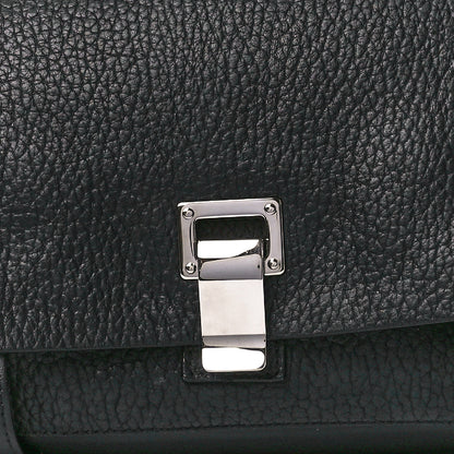 Proenza Schouler Pebbled Calfskin Double Sided PS Courier Bag Black 8 of 12