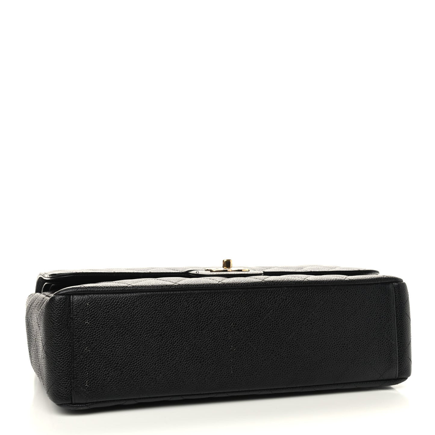 Caviar Quilted Maxi Double Flap Black