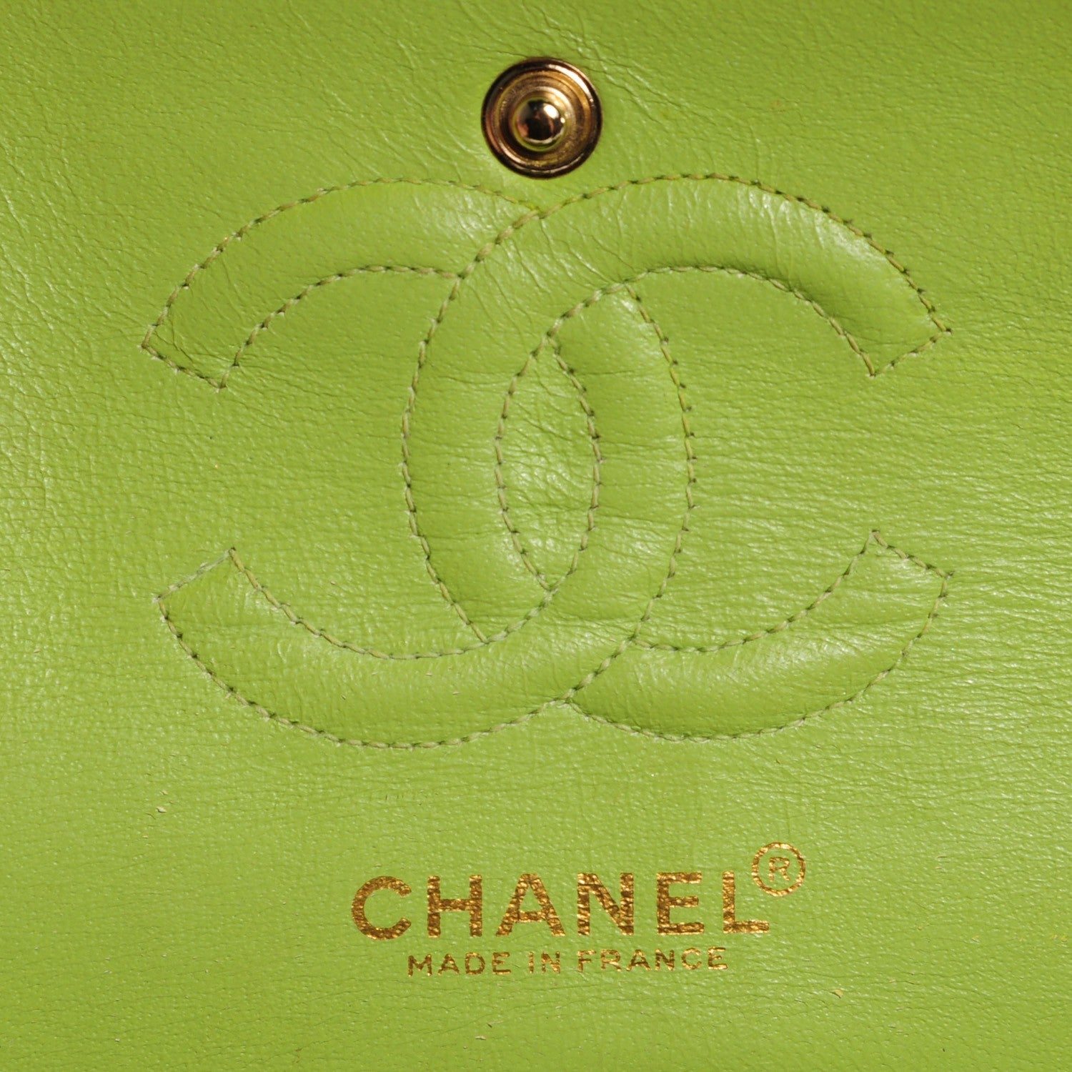 Chanel Lambskin Quilted Small Double Flap Green 6 of 8