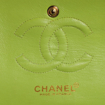 Chanel Lambskin Quilted Small Double Flap Green 6 of 8