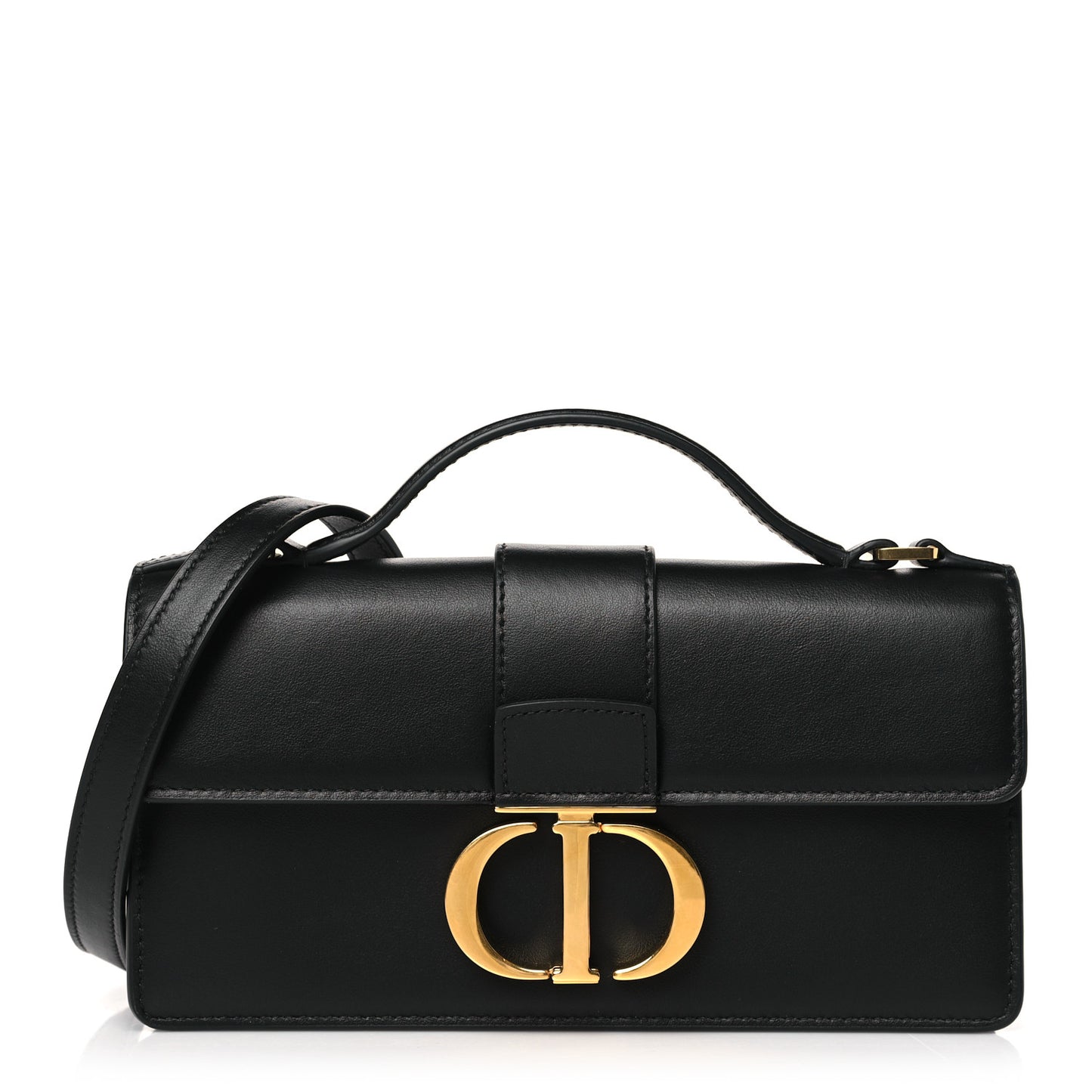 Smooth Calfskin Miss Montaigne Mini Flap Black Black