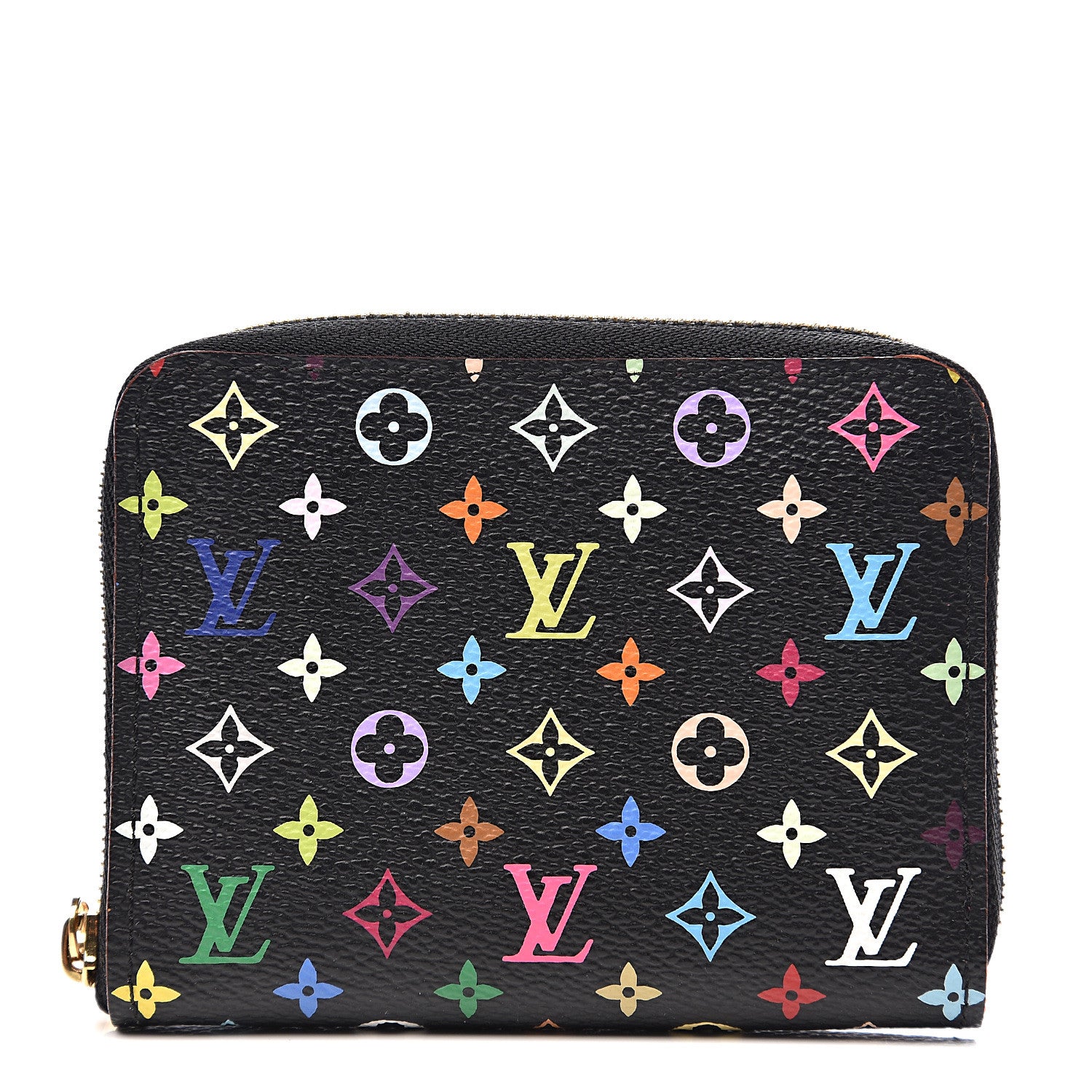 Louis Vuitton Monogram Multicolor Zippy Coin Purse Black Grenade 1 of 5