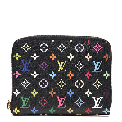 Louis Vuitton Monogram Multicolor Zippy Coin Purse Black Grenade 1 of 5