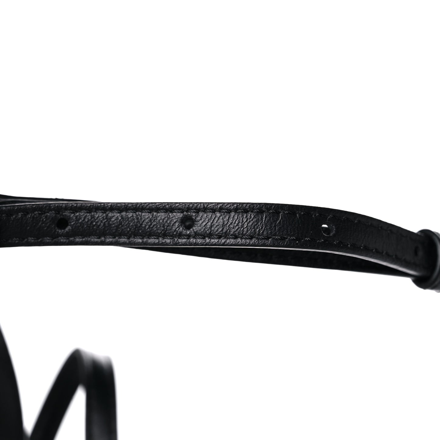 Nappa Lace Up Mini Peekaboo Iconic Satchel Black