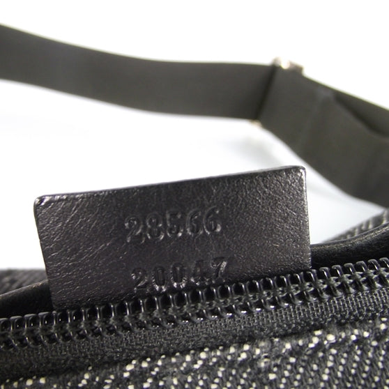 Monogram Belt Bag Black Denim