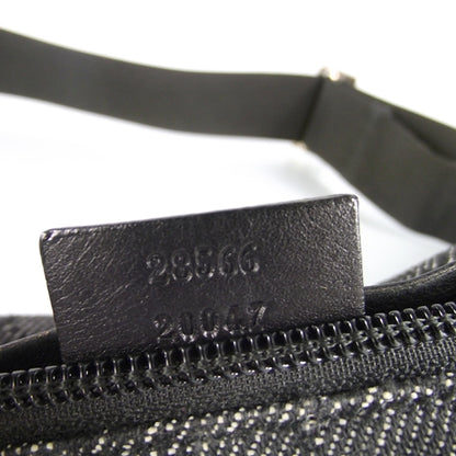 Gucci Monogram Belt Bag Black Denim 10 of 11