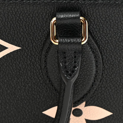 Louis Vuitton LOUIS VUITTON Empreinte Monogram Giant Onthego MM Black Beige 11 of 11