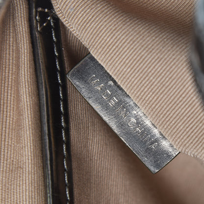 Burberry Supernova Check Patent Bowling Bag Pewter 7 of 17