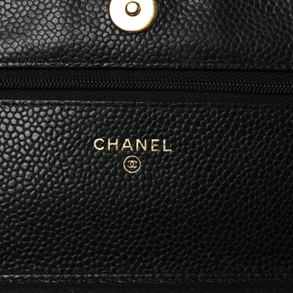 Chanel Caviar Quilted Wallet on Chain WOC Black 6 of 17
