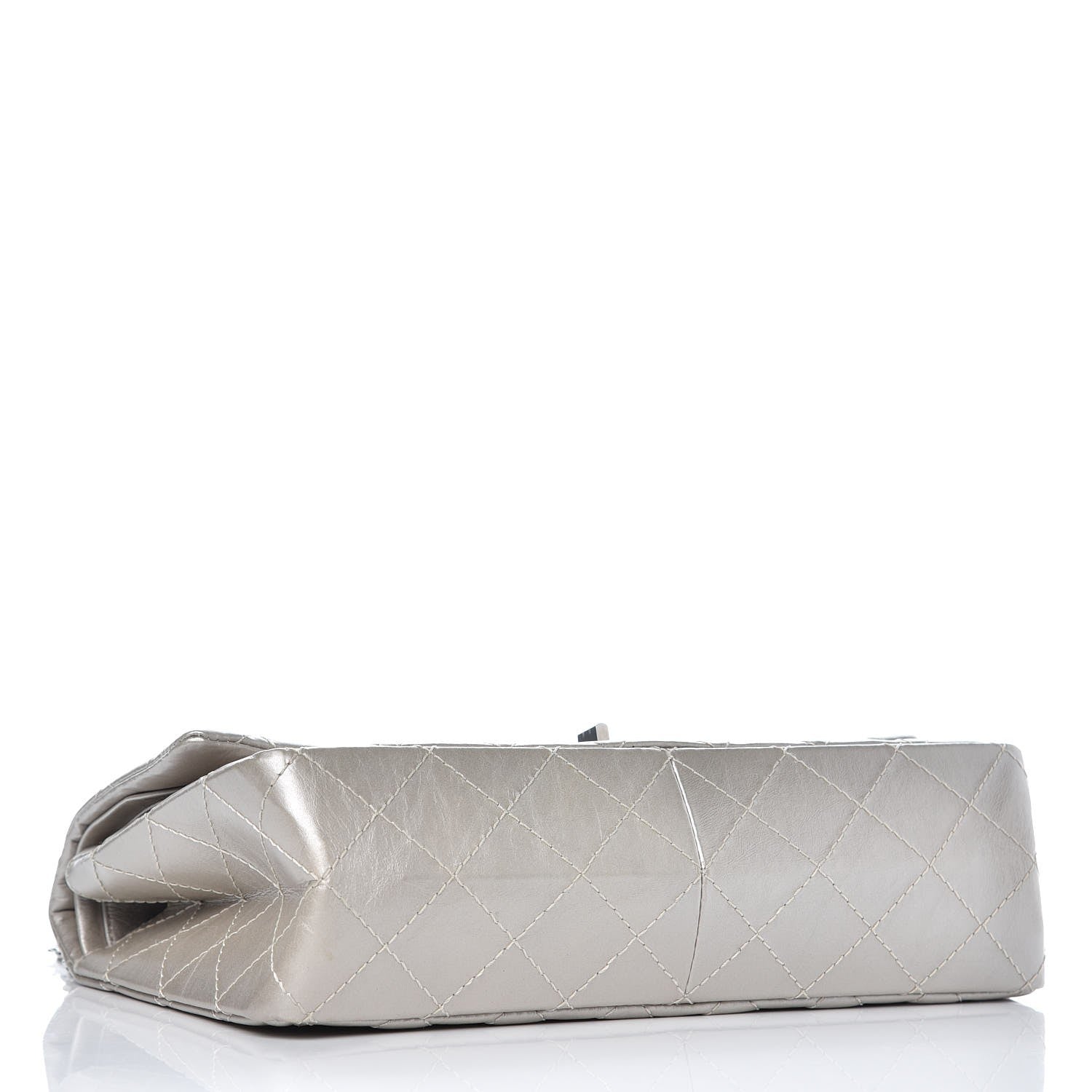 Chanel Metallic Aged Calfskin Quilted 2.55 Reissue 226 Flap Silver 4 of 8
