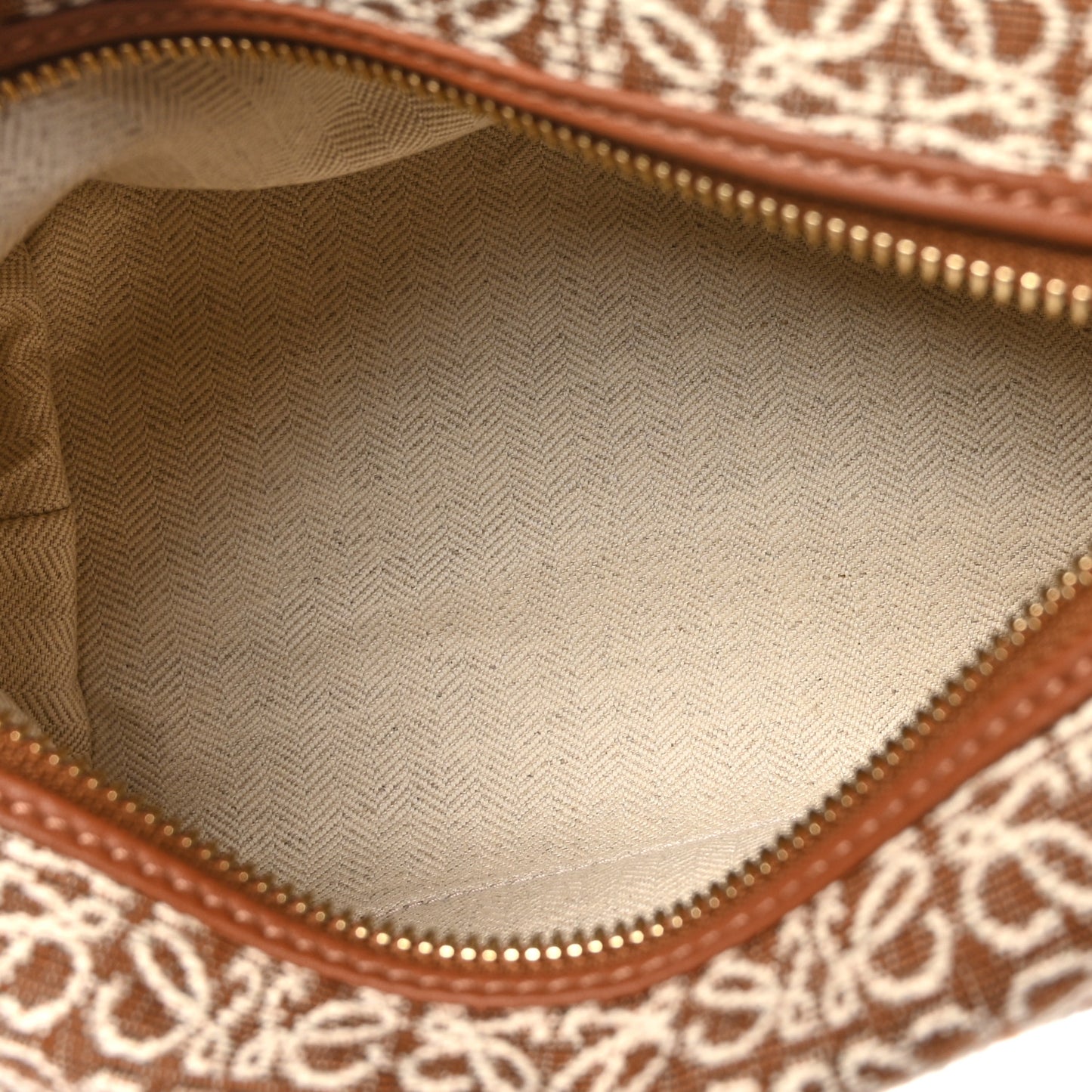 Jacquard Anagram Calfskin Small Cubi Bag Tan Pecan