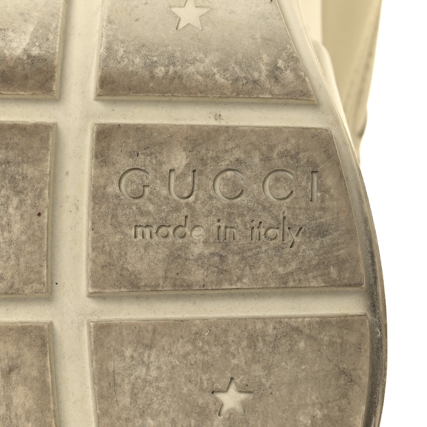 Gucci Calfskin Logo Womens Rhyton Sneakers 38 Ivory 8 of 10