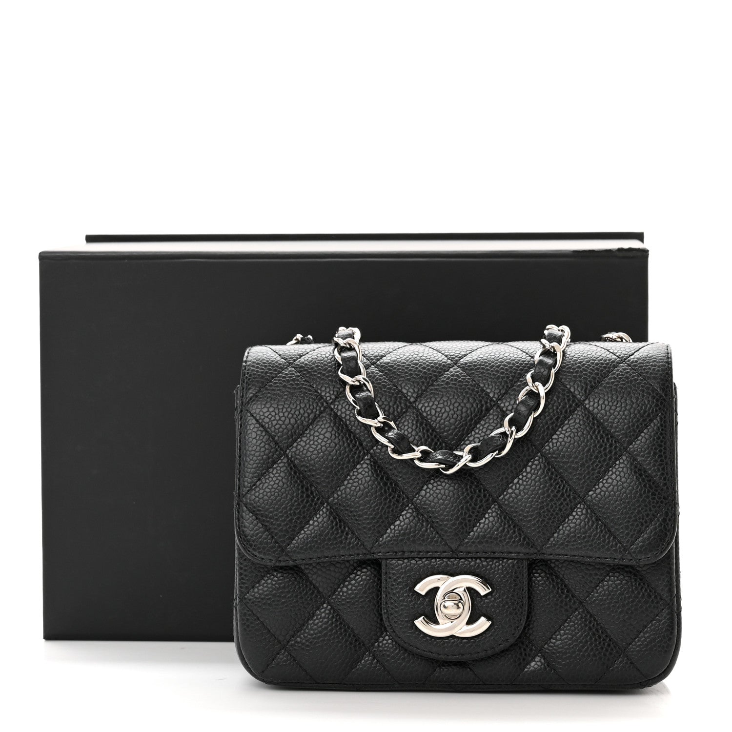 Chanel Caviar Quilted Mini Square Flap Black 13 of 13