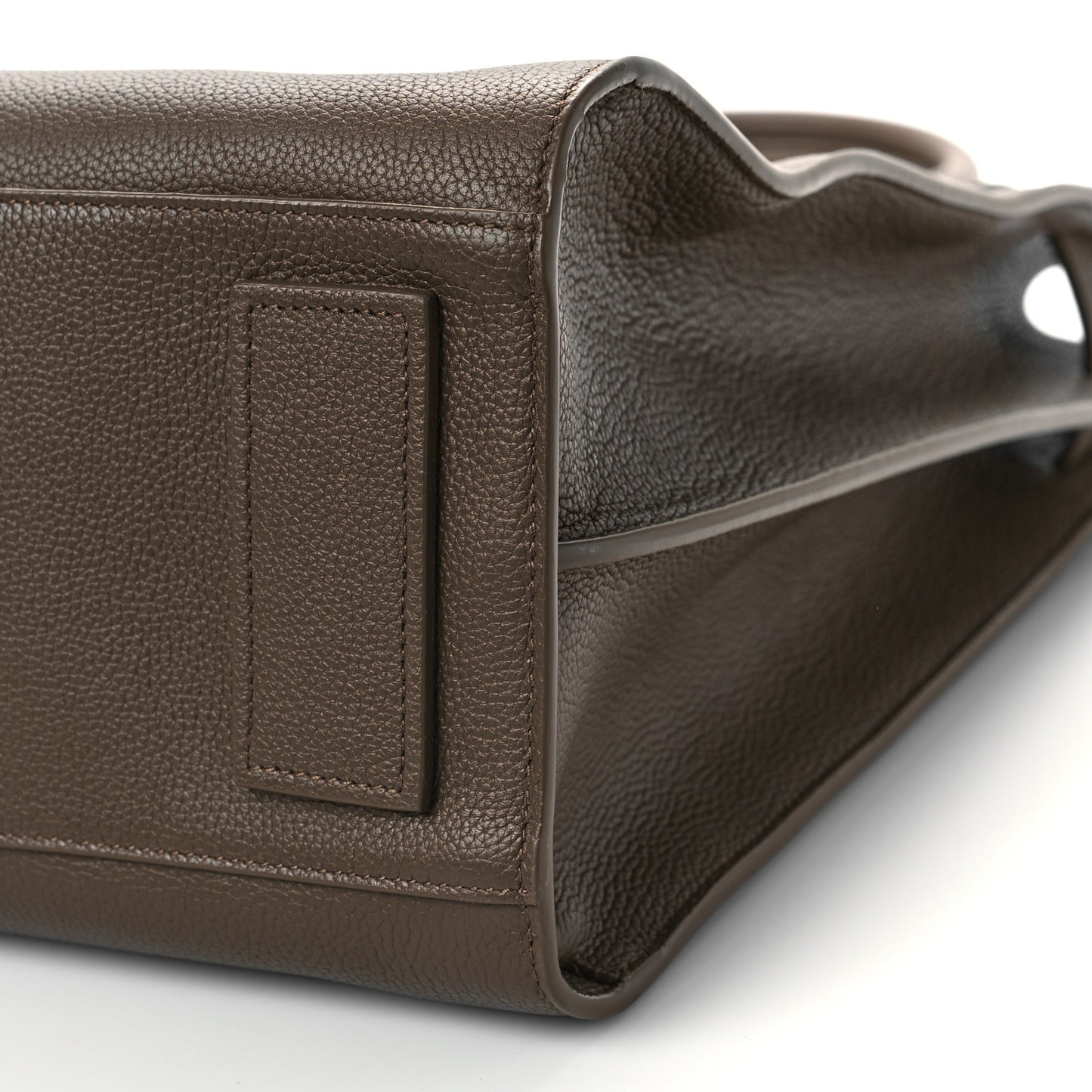 Grained Calfskin Sac De Jour North South Tote Brown