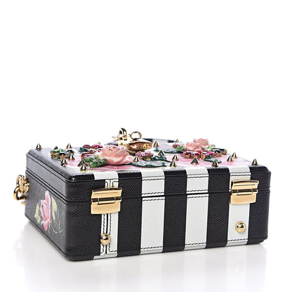 Dolce & Gabbana Dauphine Crystal Embellished Box Bag Black Multicolor 4 of 8